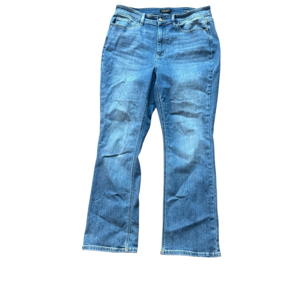 Judy Blue Los Angeles Bootcut Jeans Women 31 Blue Denim Distressed Streetwear